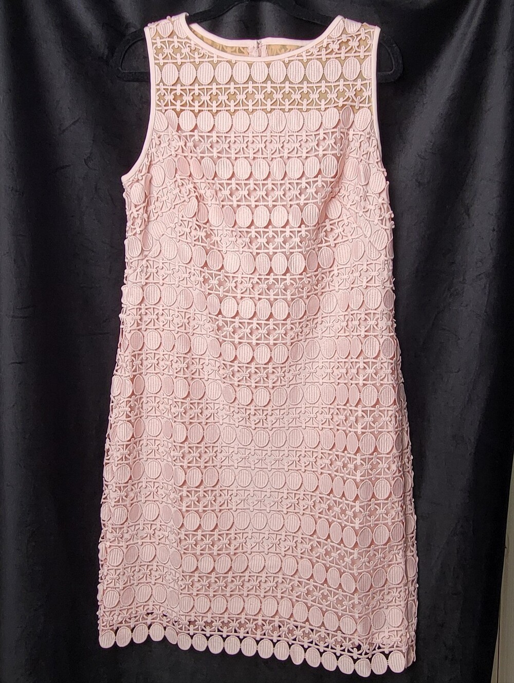 Lauren Ralph Lauren Pink Lace Midi Dress
